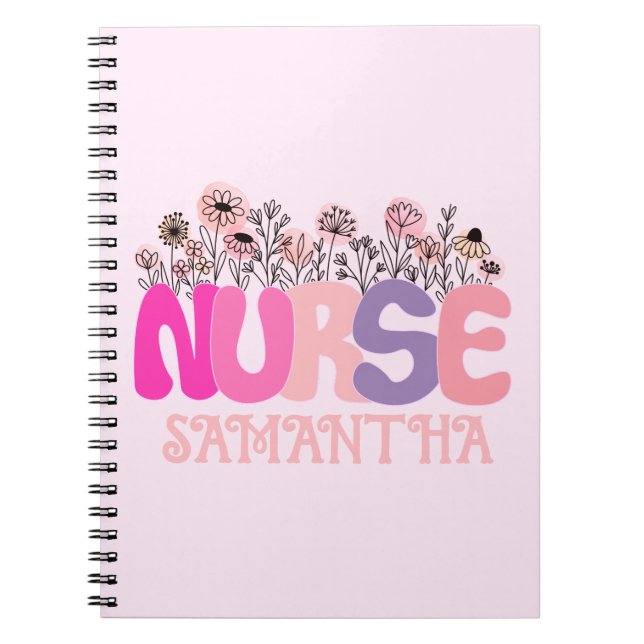 Floral Nurse Notebook (Front)