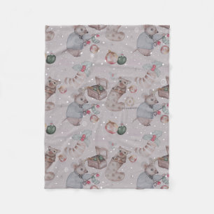 Floral Nursery Holiday print baby blanket