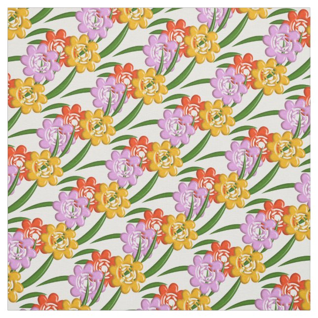 Floral nursery pattern fabric (Swatch)