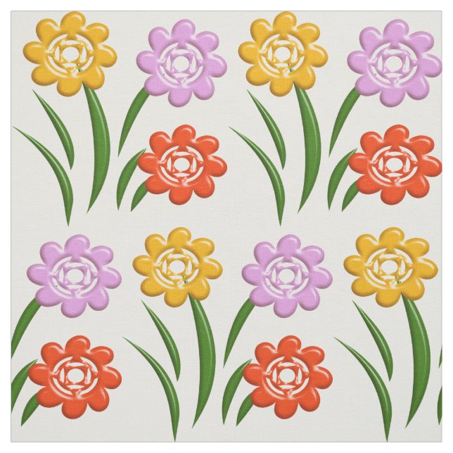 Floral nursery pattern fabric (Swatch)