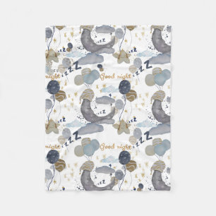 Floral Nursery print baby blanket