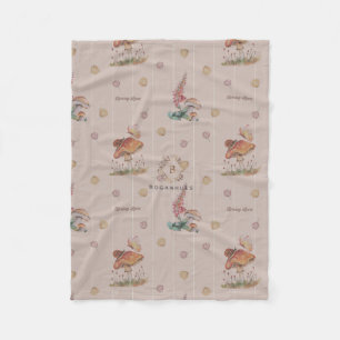 Floral Nursery Whimsical print baby blanket