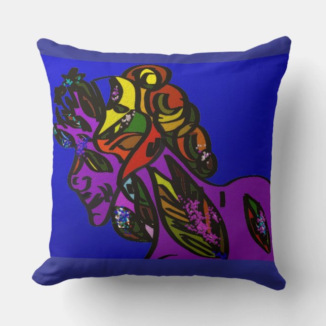 Floral Nymph Cushion (Front)