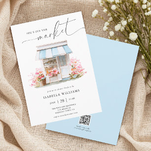 Floral Off The Market Bridal Shower Invitation