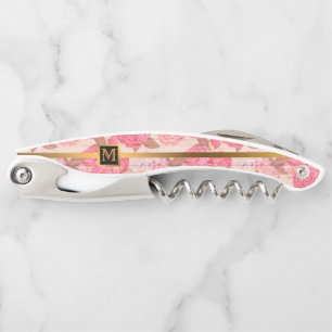Floral on Wood Popular Gift Corkscrew