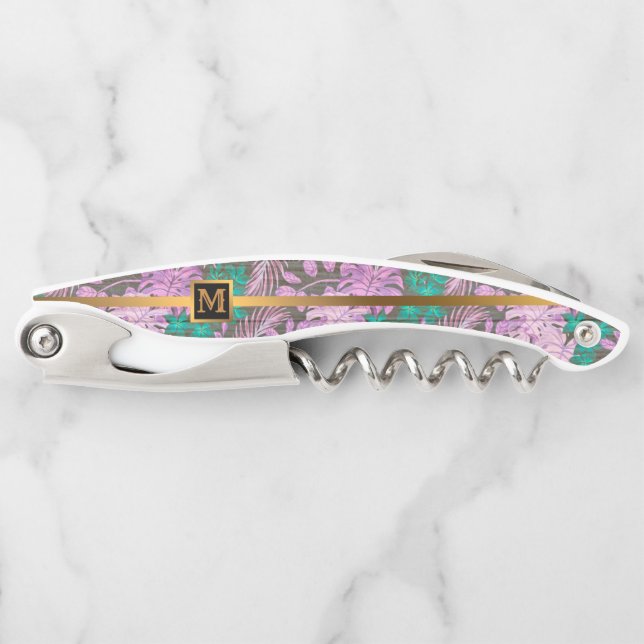Floral on Wood Popular Gift Corkscrew (Front)