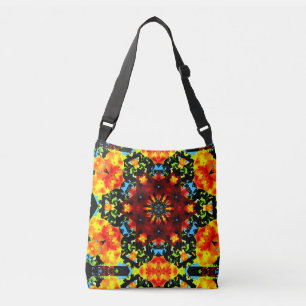 Floral Orange Crossbody Bag