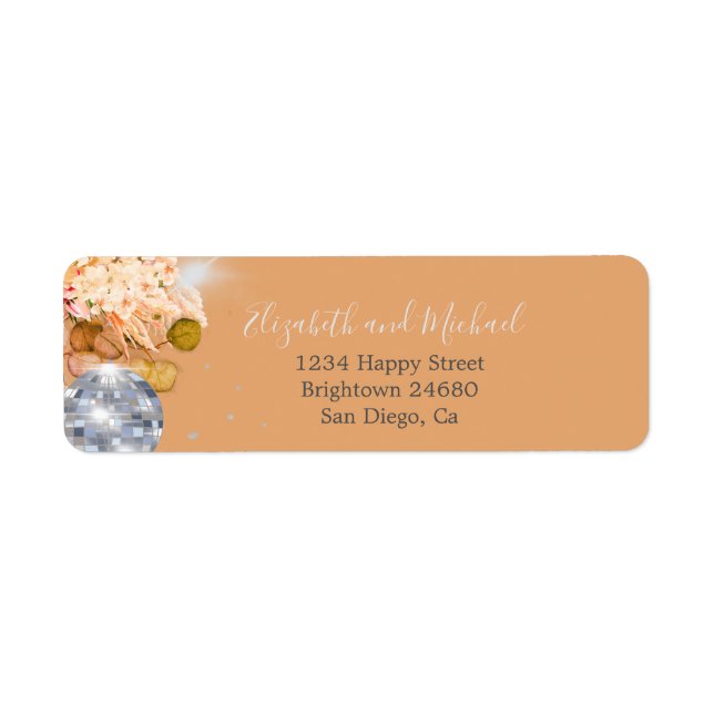 Floral Orange Eucalyptus Elegant Disco (Front)