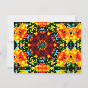 Floral Orange Postcard