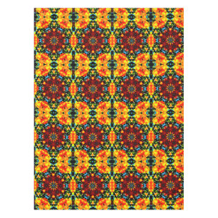 Floral Orange Tablecloth