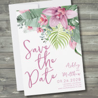 Floral Orchid Tropical Wedding