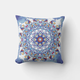 Floral ornament, artistic design. cushion