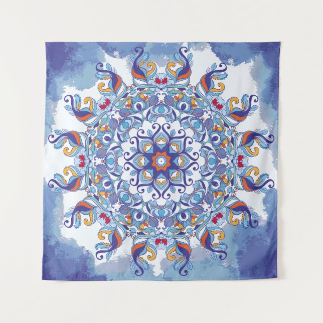 Floral ornament, artistic design. tapestry (Front)