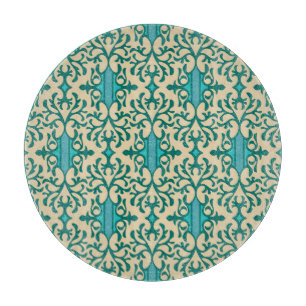 Floral Ornament: Fashionable Modern Seamless Cutting Board