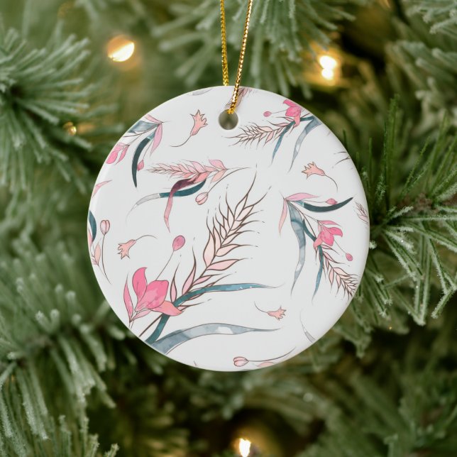 Floral ornament featuring delicate pink flowers  (Tree)