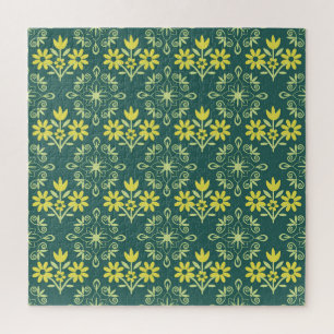 Floral ornament, seamless elegant pattern. jigsaw puzzle