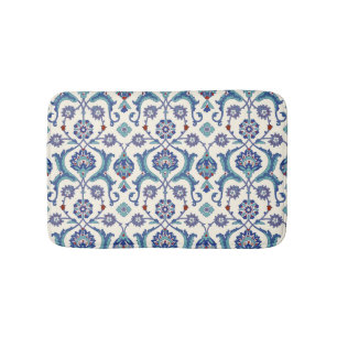 Floral Ornament: Traditional Arabic Pattern. Bath Mat