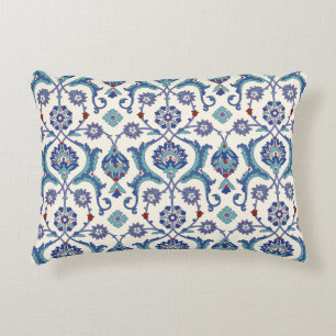 Floral Ornament: Traditional Arabic Pattern. Decorative Cushion
