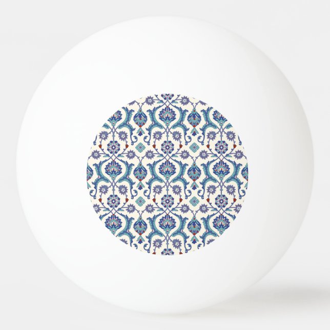 Floral Ornament: Traditional Arabic Pattern. Ping Pong Ball (Front)