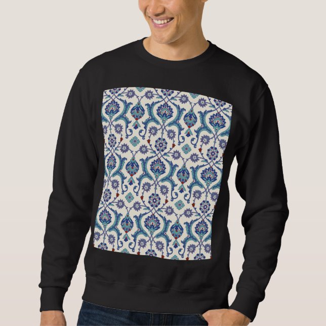 Floral Ornament: Traditional Arabic Pattern. Sweatshirt (Front)