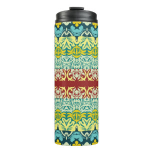 Floral Ornamental: Seamless Vintage Design Thermal Tumbler