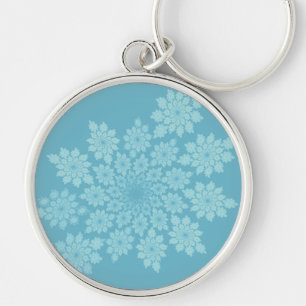 Floral ornaments pastel key ring