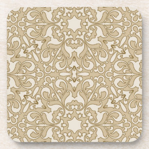 Floral ornate background coaster