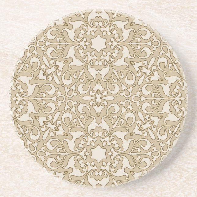 Floral ornate background coaster (Front)