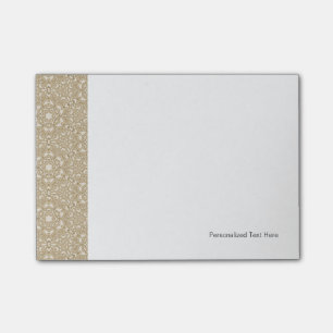 Floral ornate background post-it notes