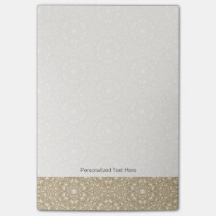 Floral ornate background post-it notes