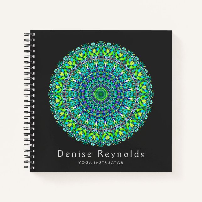 Floral Ornate Mandala Notebook (Front)