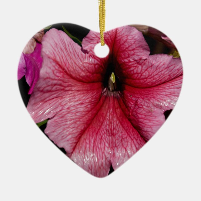 Floral Outburst Ceramic Tree Decoration (Front)