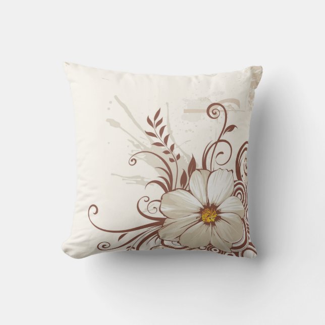 Floral Outdoor Accent Pillow (Front)