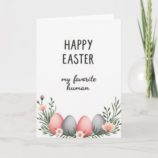 Floral Ovals Springtime Card (Front)