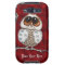 Floral Owl Red Samsung Galaxy S3 Case