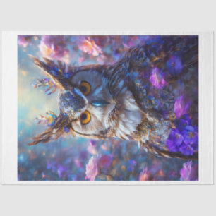 Floral Owl Tissue Paper