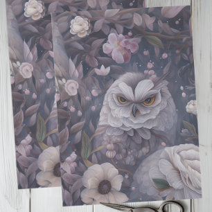 Floral Owl Tissue Paper