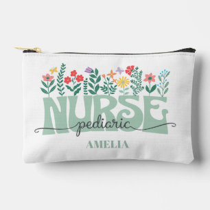 Floral Paediatrics Nurse Appreciation Accessory Pouch