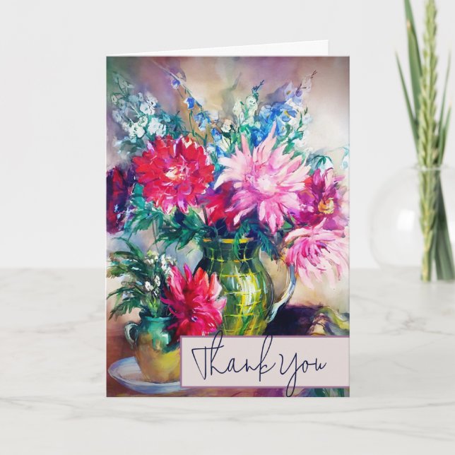 Floral painting  card (Front)