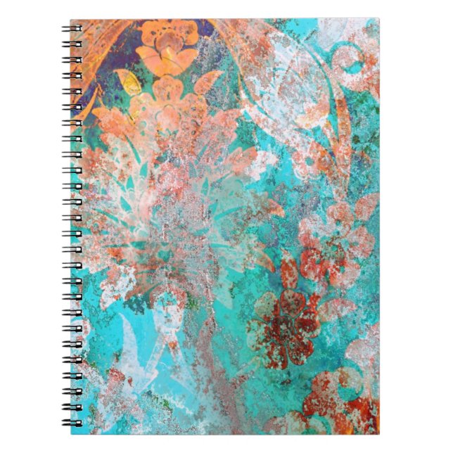 Floral Painting Spiral Notebook (Front)