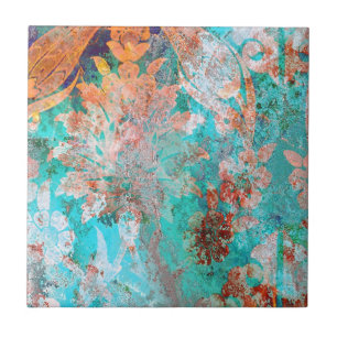 Floral Painting Tile