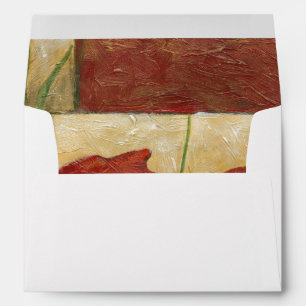 Floral Painting with Visible Brush Strokes Envelopes