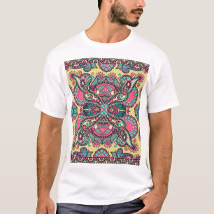 Floral Paisley Bandanna: Traditional Ornamental T-Shirt
