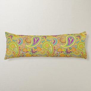 Floral Paisley seamless pattern I + your ideas Body Cushion
