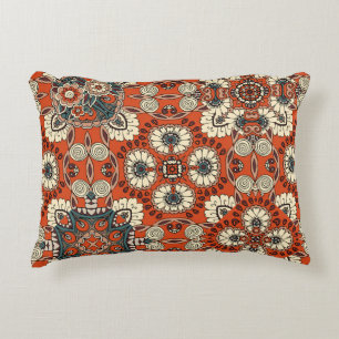 Floral Paisley Tapestry Fabric Print Decorative Cushion