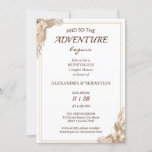 Floral Pampa Grass Honeymoon Shower Invitation<br><div class="desc">Add your own event information and for further customization,  click the link "click to customize further". ~ Check collection for matching games,  invitation,  signs,  and more ~</div>