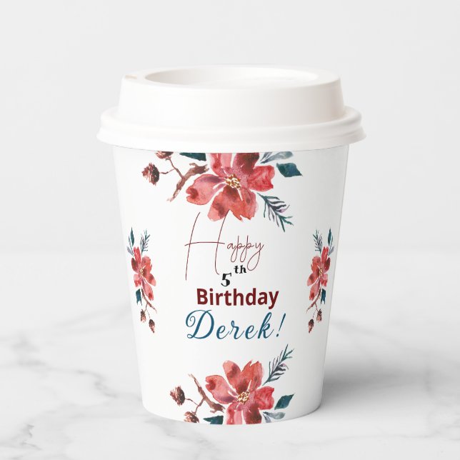Floral Paper cup (Back)