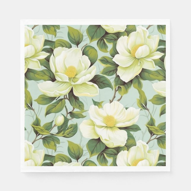 Floral Paper Napkins (Front)