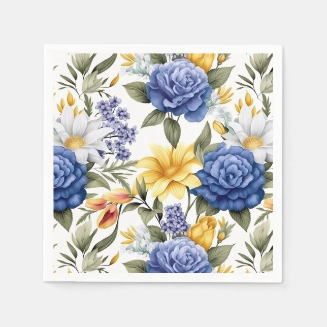 Floral Paper Napkins (Front)