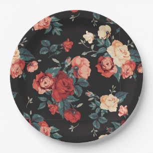 Floral Paper Plate